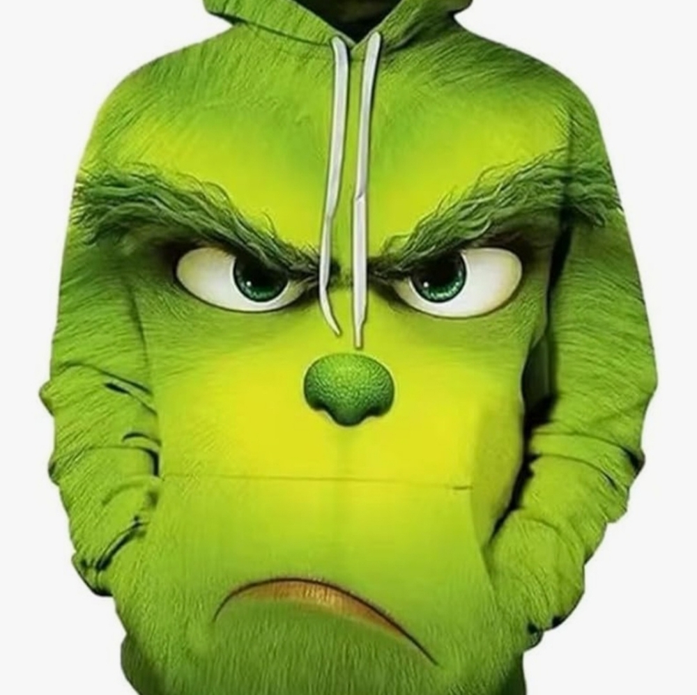 Green Graphic Grinch Men's Sweater